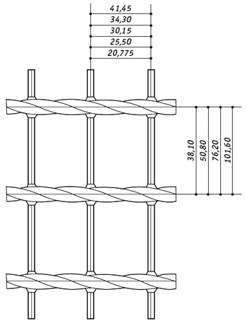 Основные размеры ячеек сварного решетчатого настила