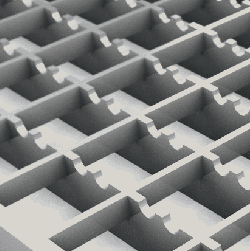 Прессованный настил с зубьями противоскольжения