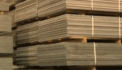 Упаковка сварного настила для транспортировки Упаковка сварного настила для транспортировки